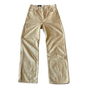 Levi's Premium Ribcage Straight Ankle Corduroy Jeans Womens 26 Granola NWT